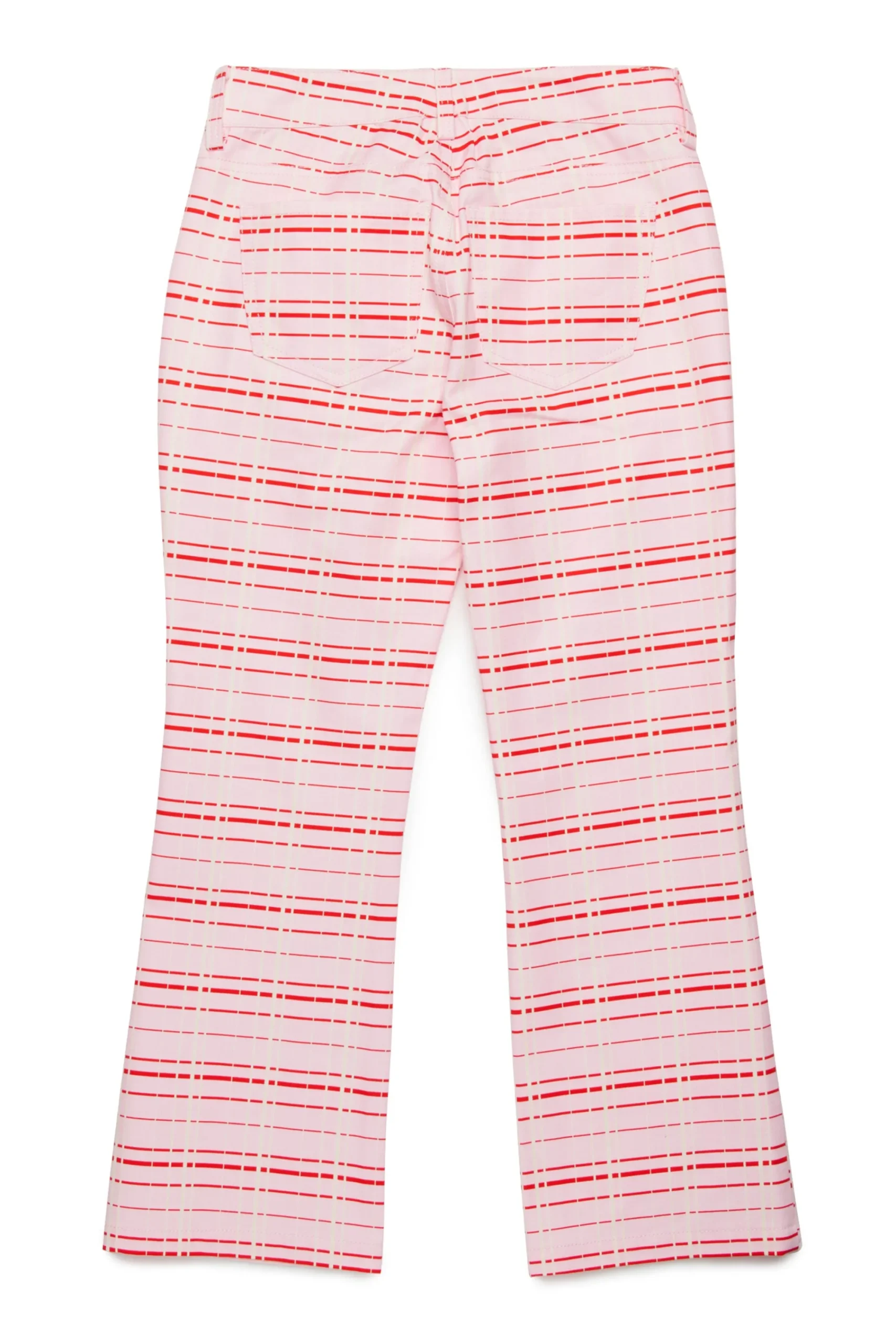 Pants>MARNI Allover Check bootcut pants light pink