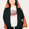 Logomania | Logomania>N°21 Allover Glitch windbreaker jacket deep orange