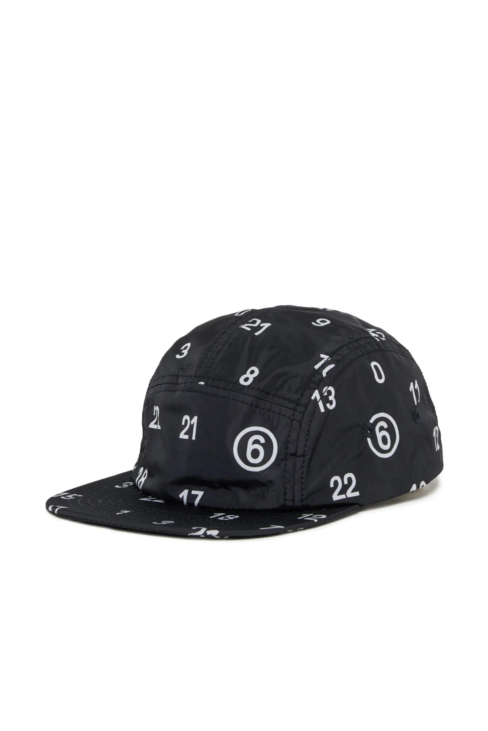 Hats And Caps | Hats And Caps>MM6 MAISON MARGIELA Allover Numeric logo five-panel hat black