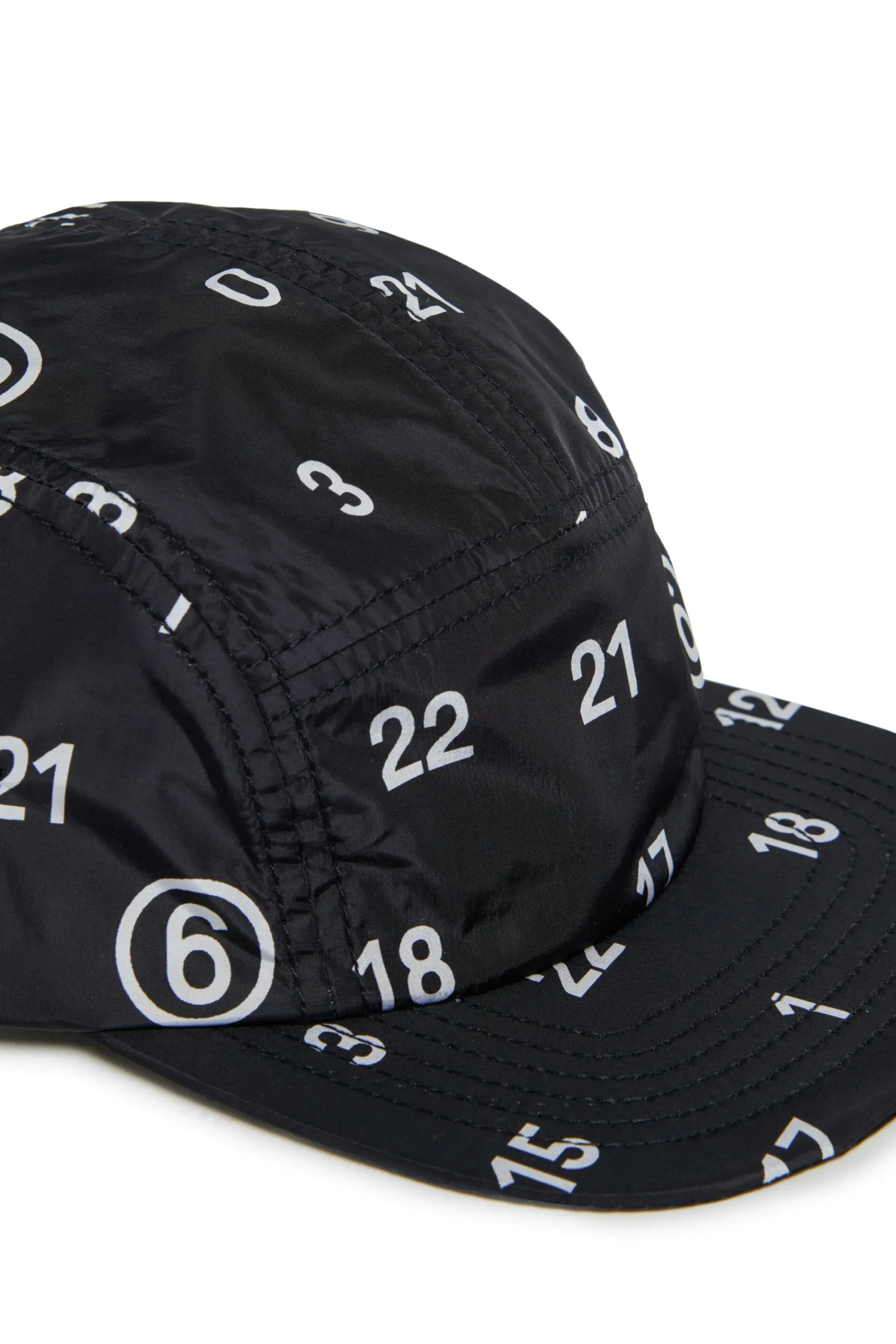Hats And Caps | Hats And Caps>MM6 MAISON MARGIELA Allover Numeric logo five-panel hat black