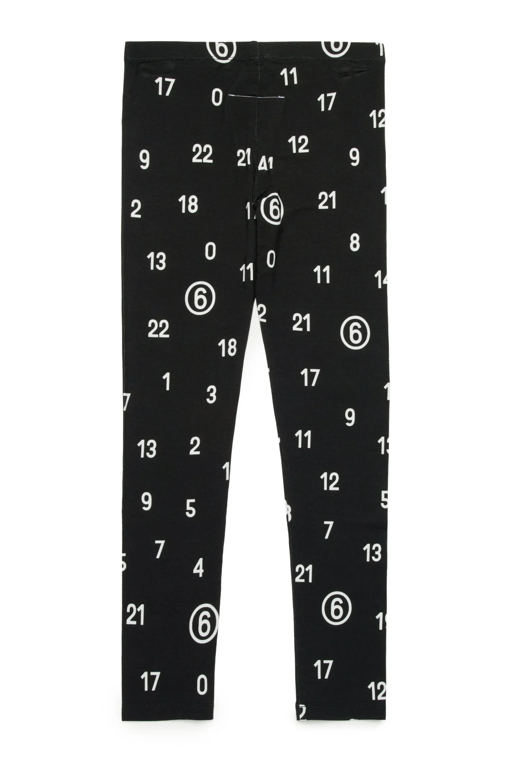 Pants | Activewear>MM6 MAISON MARGIELA Allover Numeric logo leggings pants black