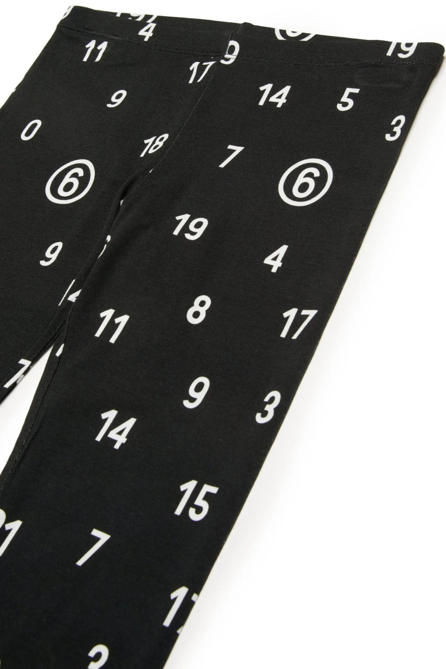 Pants | Activewear>MM6 MAISON MARGIELA Allover Numeric logo leggings pants black