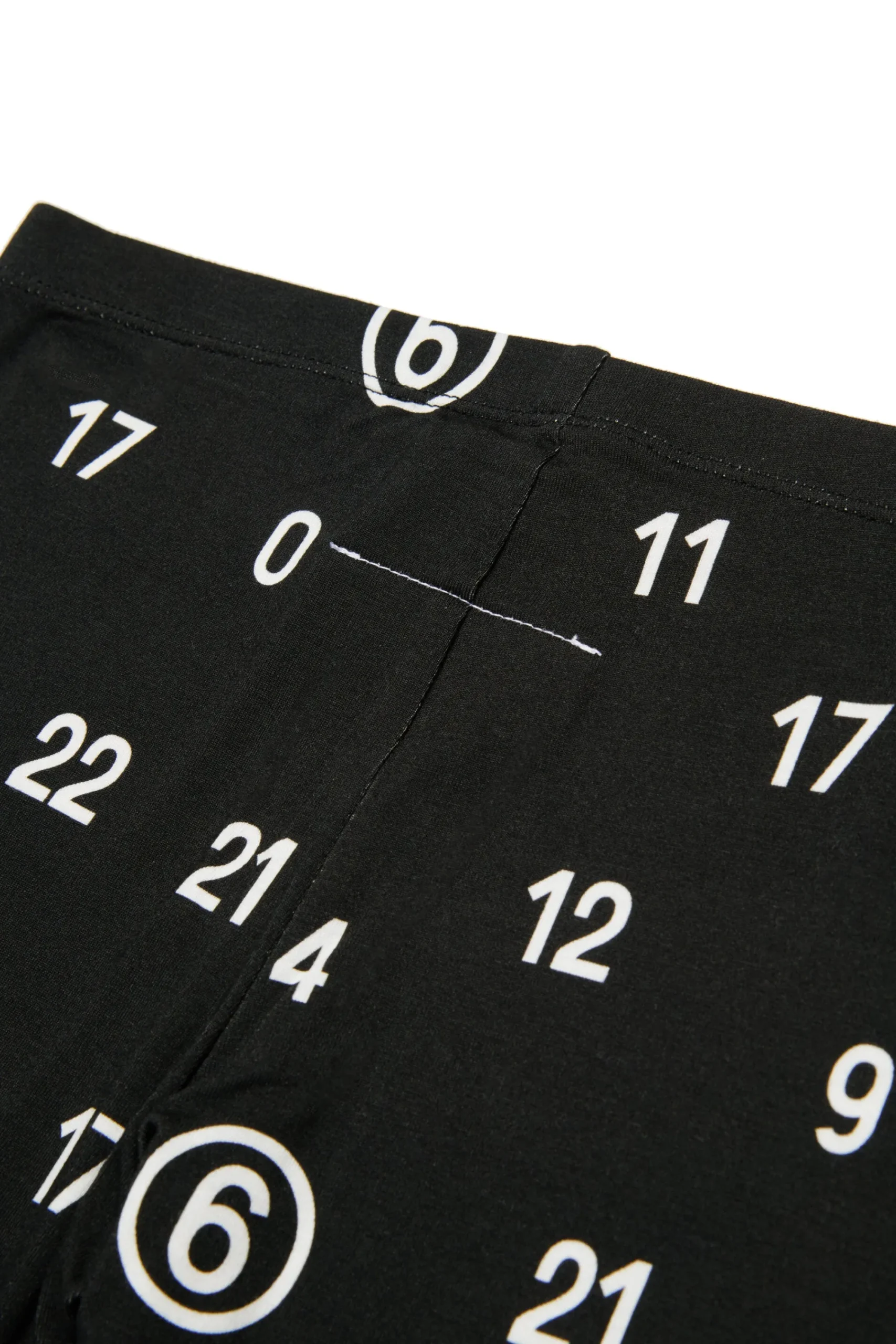 Pants | Activewear>MM6 MAISON MARGIELA Allover Numeric logo leggings pants black