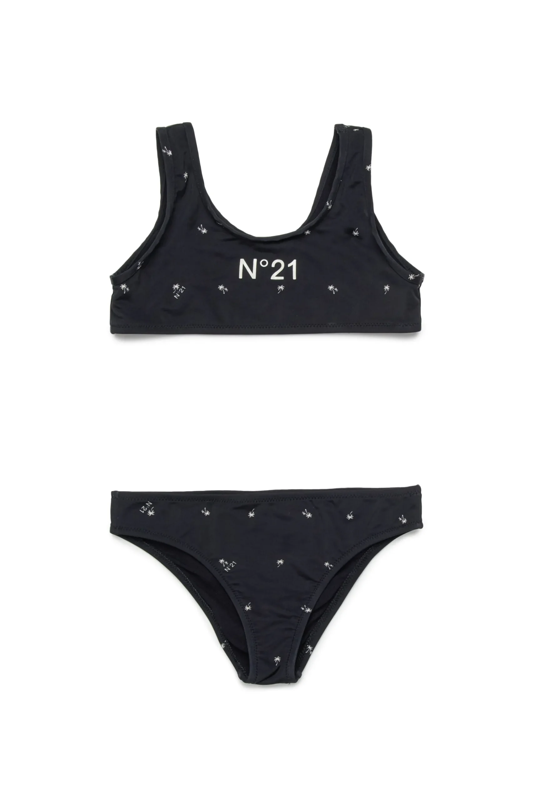 Swimwear | Swimwear>N°21 Allover Palms bikini swimsuit black