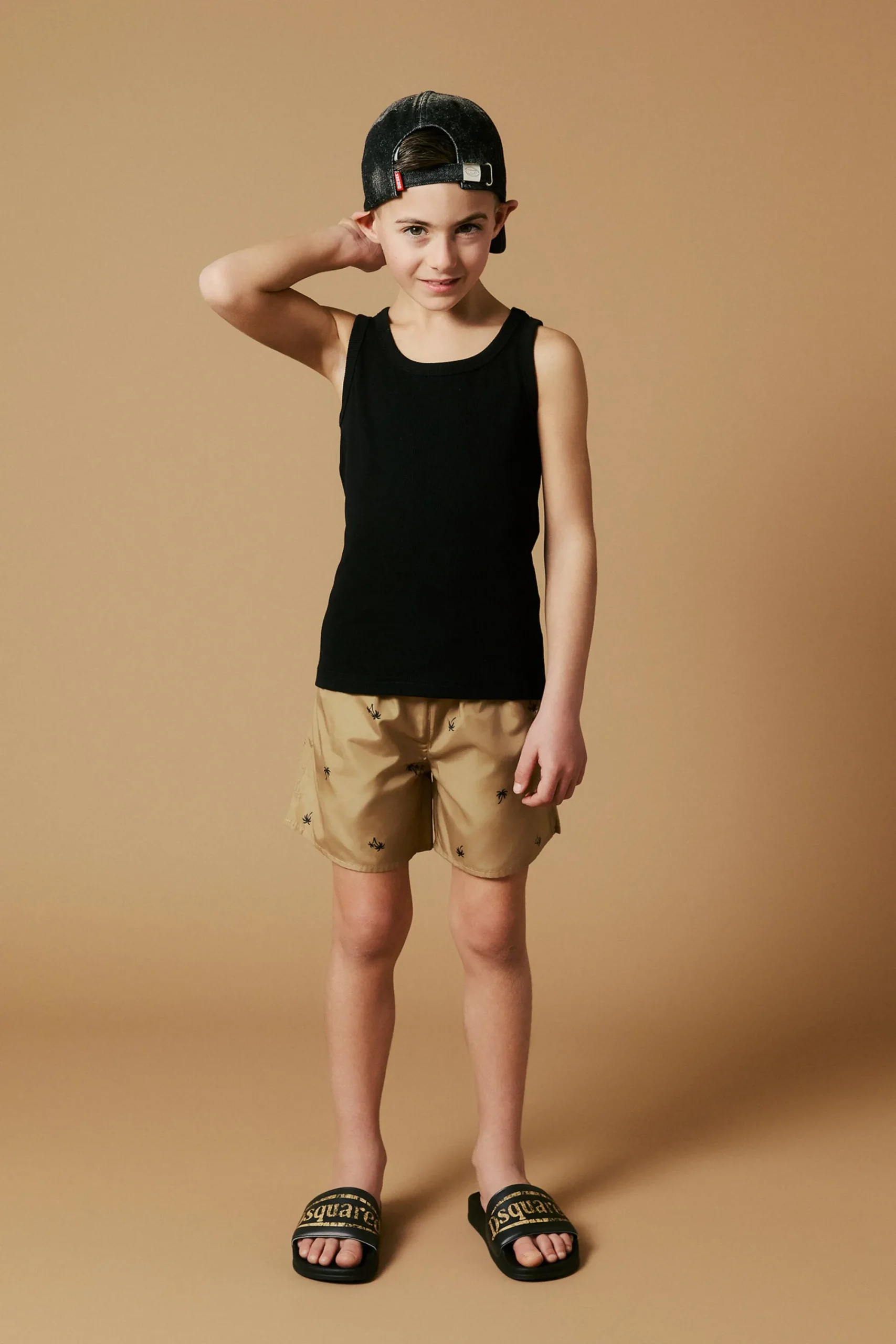 Swimwear | Swimwear>N°21 Allover Palms boxer shorts sand