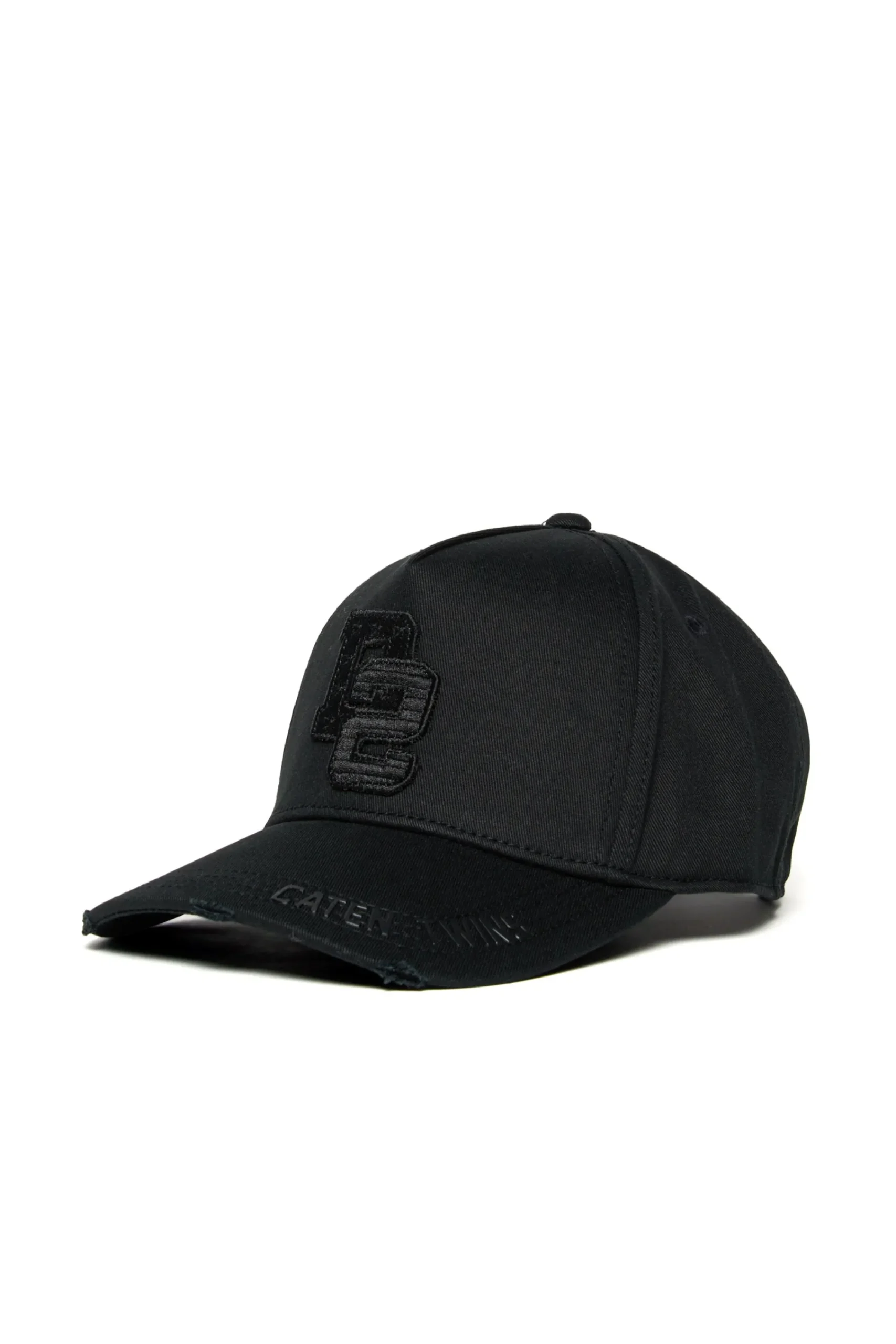 Hats And Caps | Logomania>DSQUARED2 Baseball cap with D2 patch black