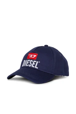 Hats And Caps | Hats And Caps>DIESEL Baseball cap with logo D blue peacoat