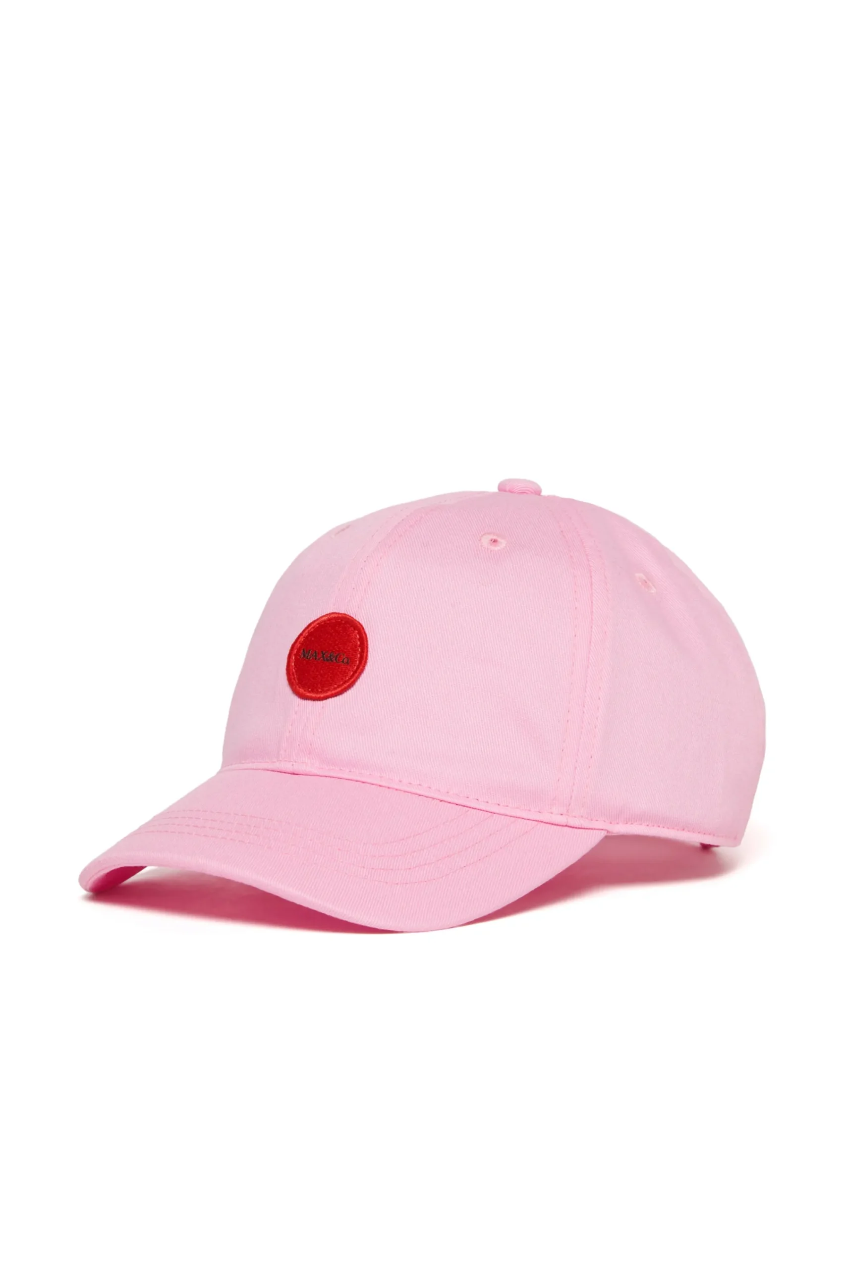Hats And Caps>MAX&Co. Baseball cap with patch candy pink