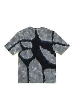 Oval D By Diesel | Oval D By Diesel>DIESEL Batik T-shirt branded with Oval D logo black