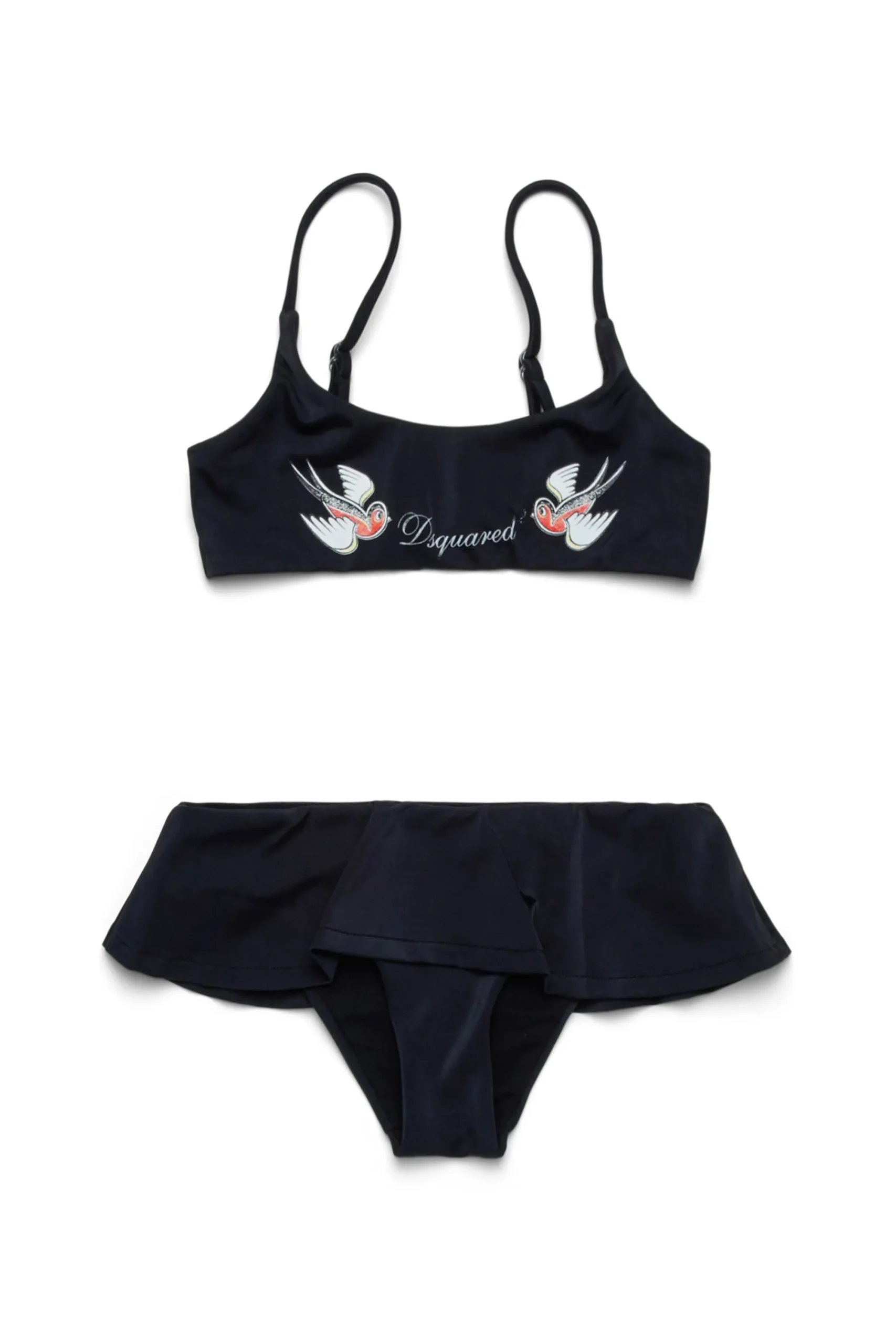 Swimwear | Swimwear>DSQUARED2 Birds print bikini swimsuit black