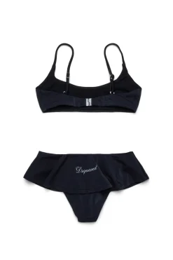 Swimwear | Swimwear>DSQUARED2 Birds print bikini swimsuit black