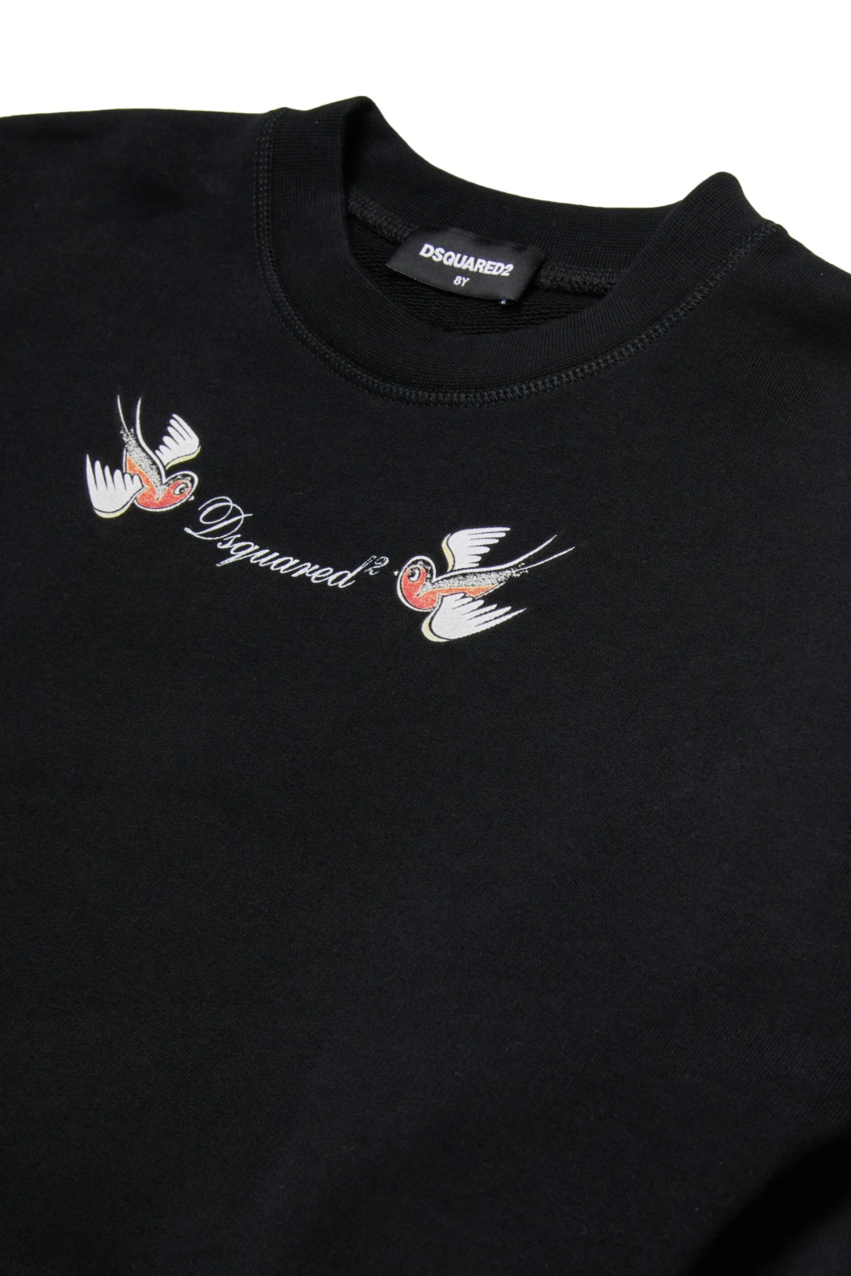 Sweatshirts>DSQUARED2 Birds print sweatshirt black