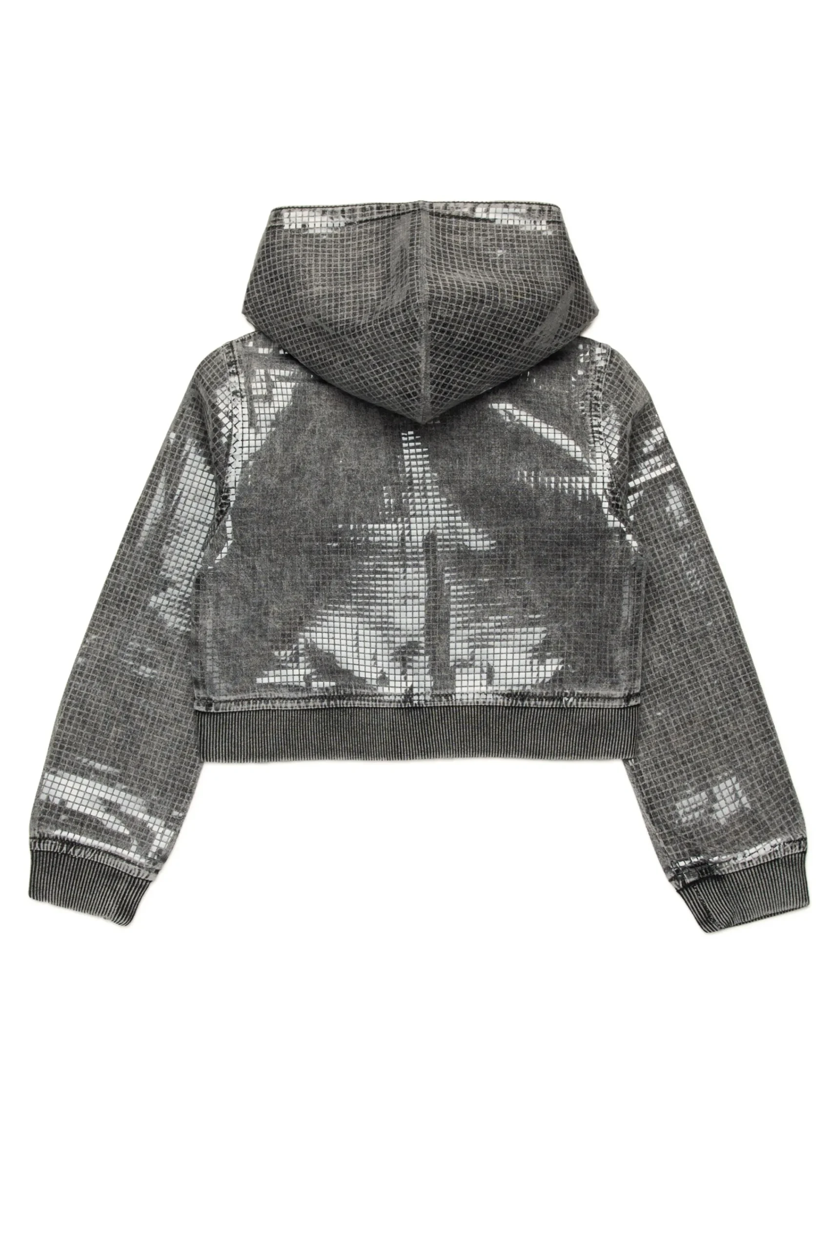 Sweatshirts>DIESEL Black denim sweatshirt with sequins Denim Black