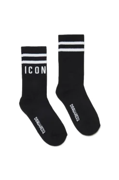 Socks | Logomania>DSQUARED2 socks with Icon logo black