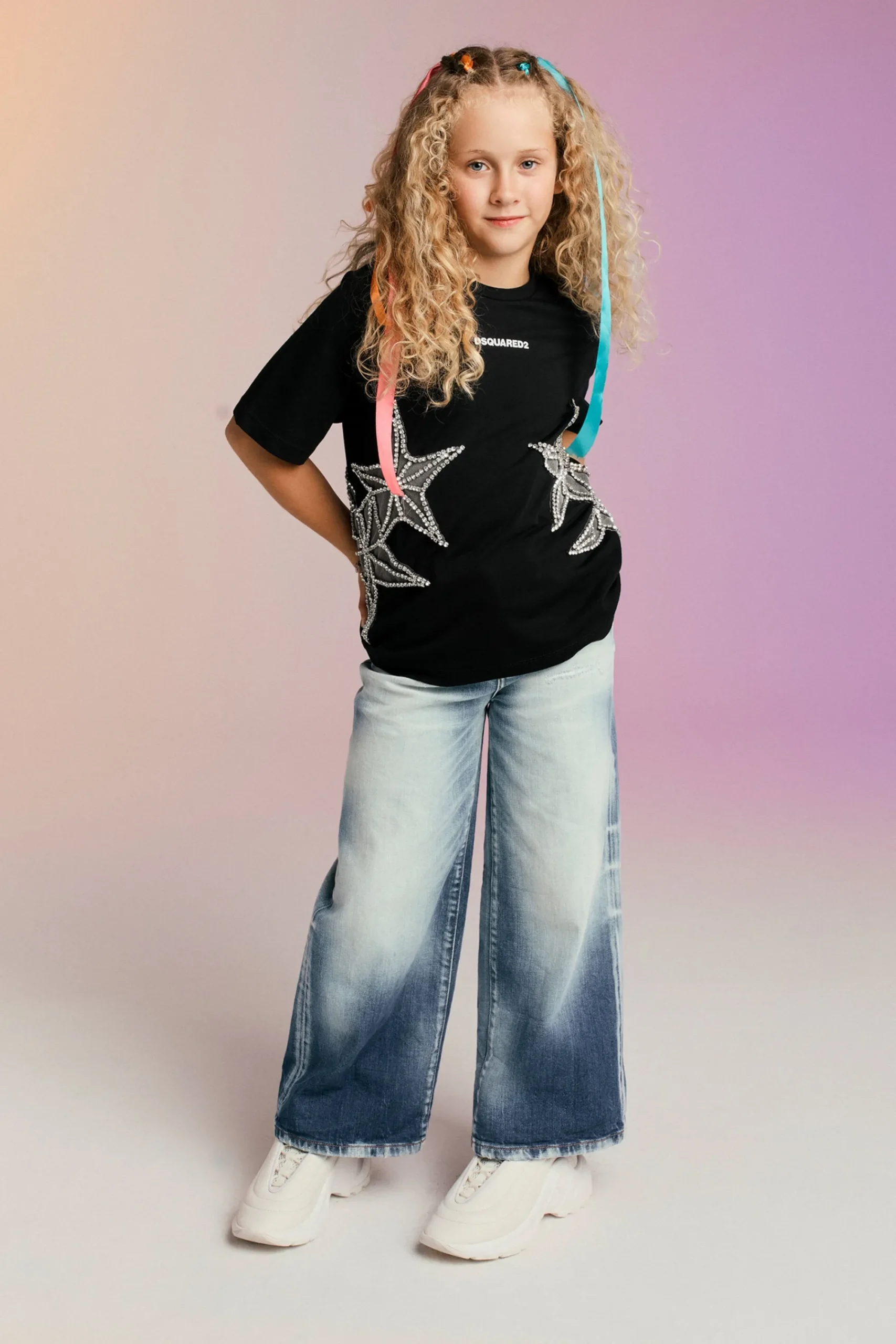 Jeans | Denim-Mania>DSQUARED2 Bleached-effect boyfriend jeans - Traveller blue denim