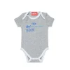Newborn (0-12M)>DIESEL Bodysuit with Born for Success graphics grey melange