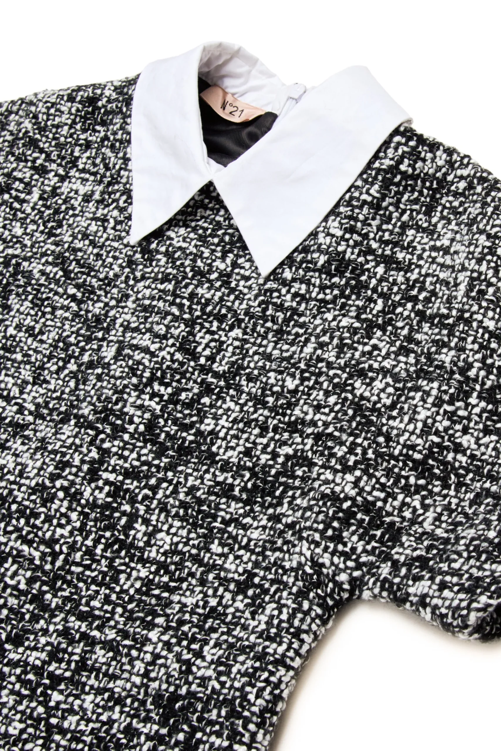 Dresses>N°21 Bouclé dress with chains black