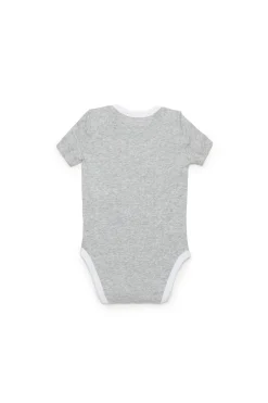 Newborn (0-12M) | Oval D By Diesel>DIESEL Box Kit in micro ribbing branded with Oval D logo grey melange