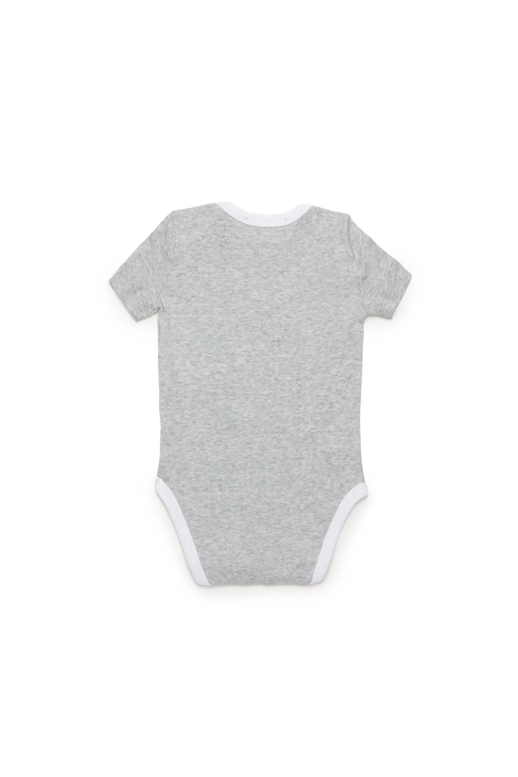 Newborn (0-12M) | Oval D By Diesel>DIESEL Box Kit in micro ribbing branded with Oval D logo grey melange