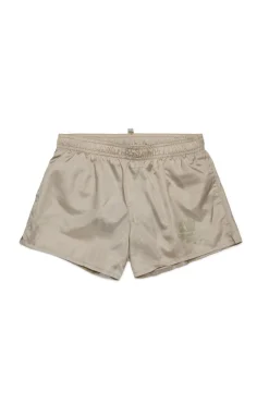 Swimwear | Swimwear>DSQUARED2 Boxer costume with Maple Leaf medium gray
