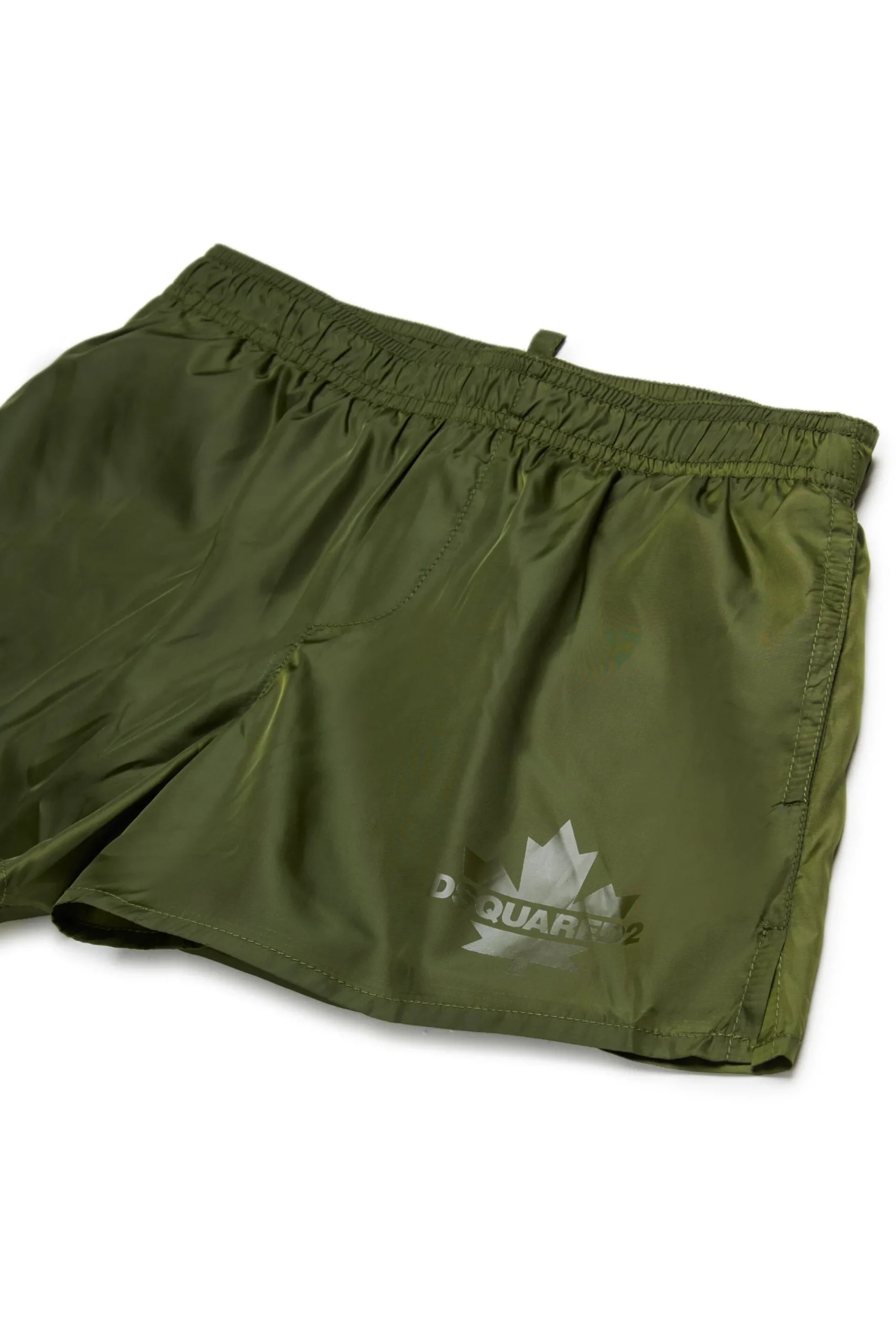 Swimwear | Swimwear>DSQUARED2 Boxer costume with Maple Leaf dark olive green
