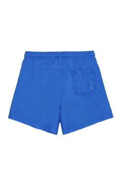 Swimwear | Swimwear>MM6 MAISON MARGIELA Boxer swimsuit branded with Numeric logo brilliant blu