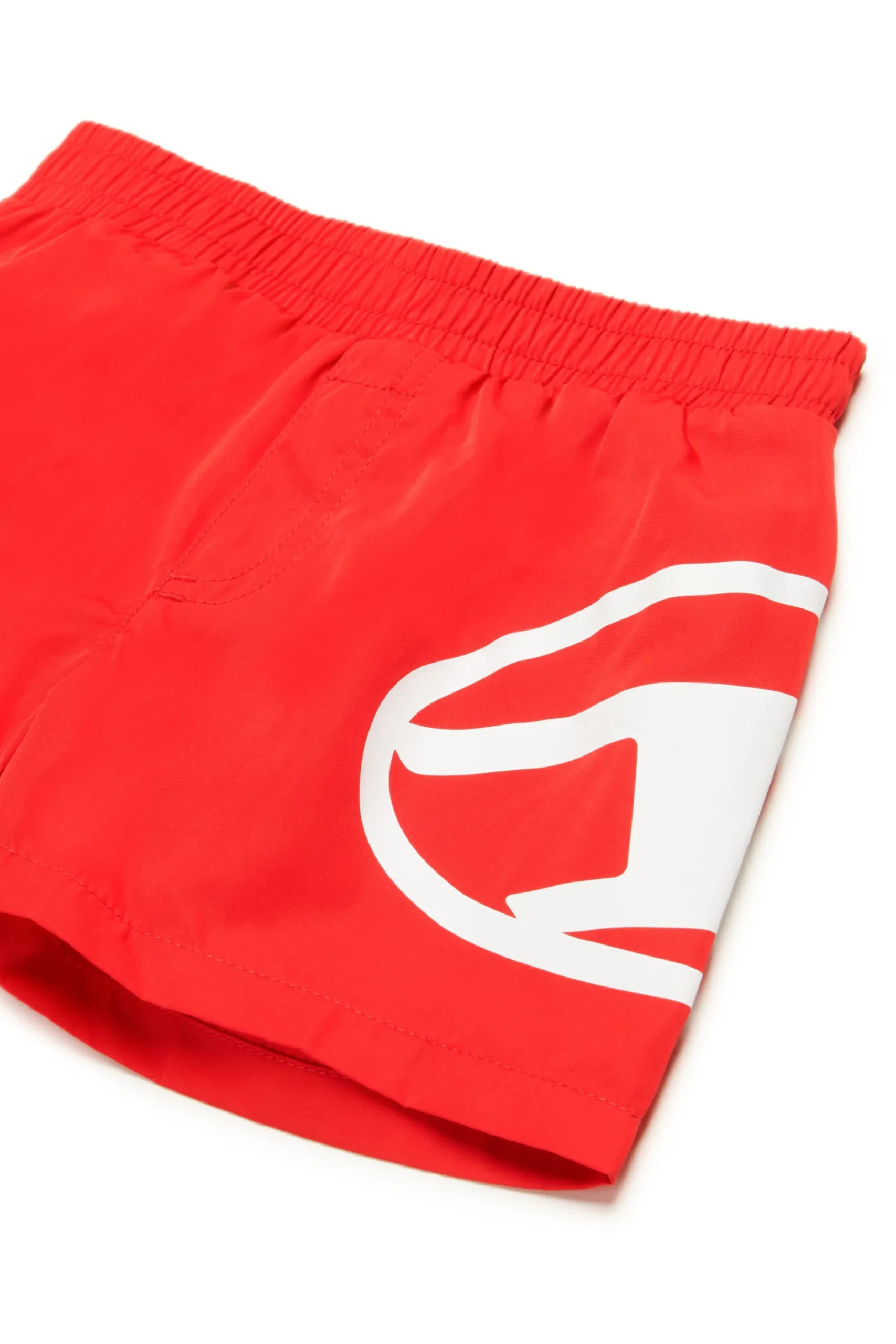 Swimwear | Oval D By Diesel>DIESEL Boxer swimsuit branded with Oval D logo red