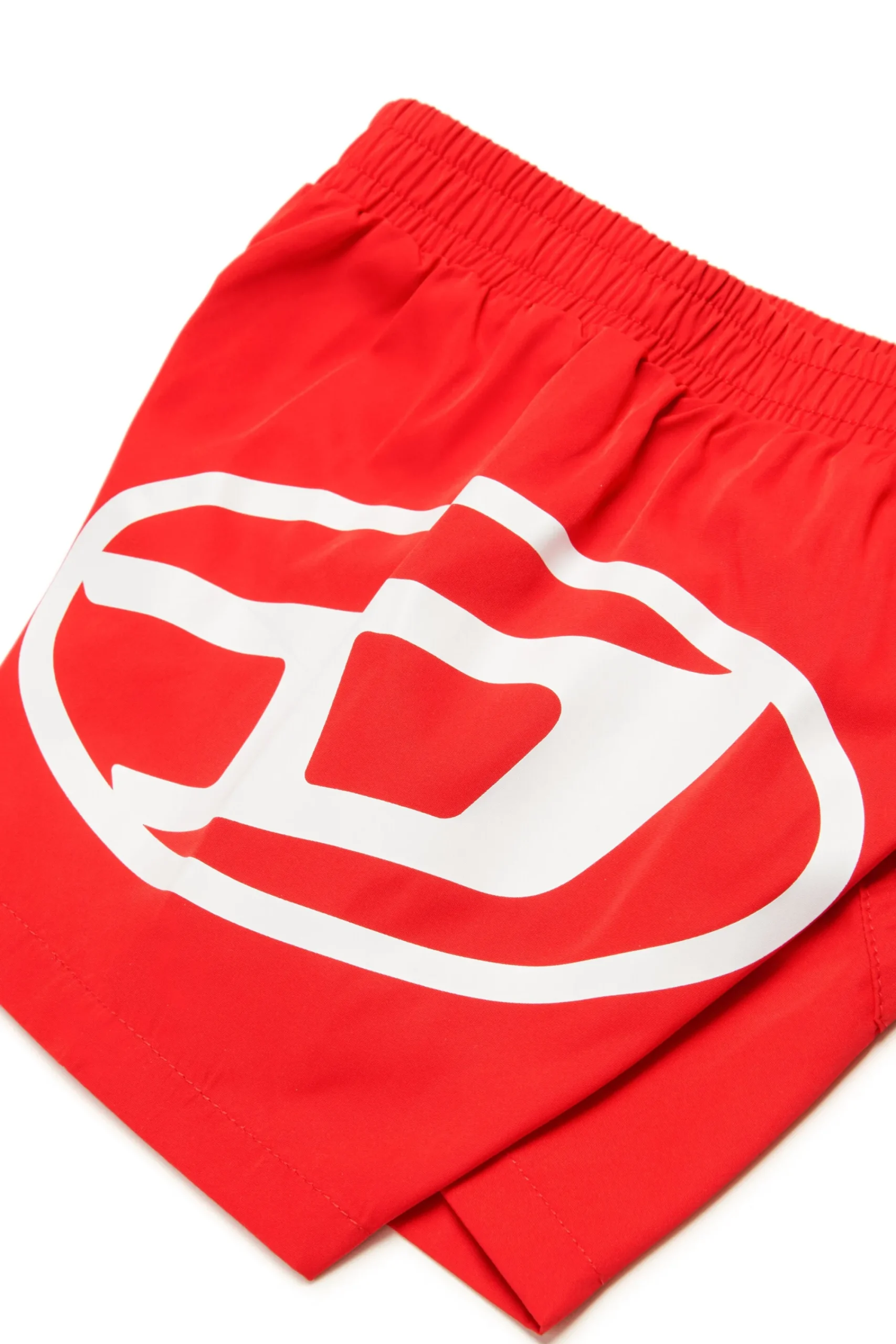 Swimwear | Oval D By Diesel>DIESEL Boxer swimsuit branded with Oval D logo red