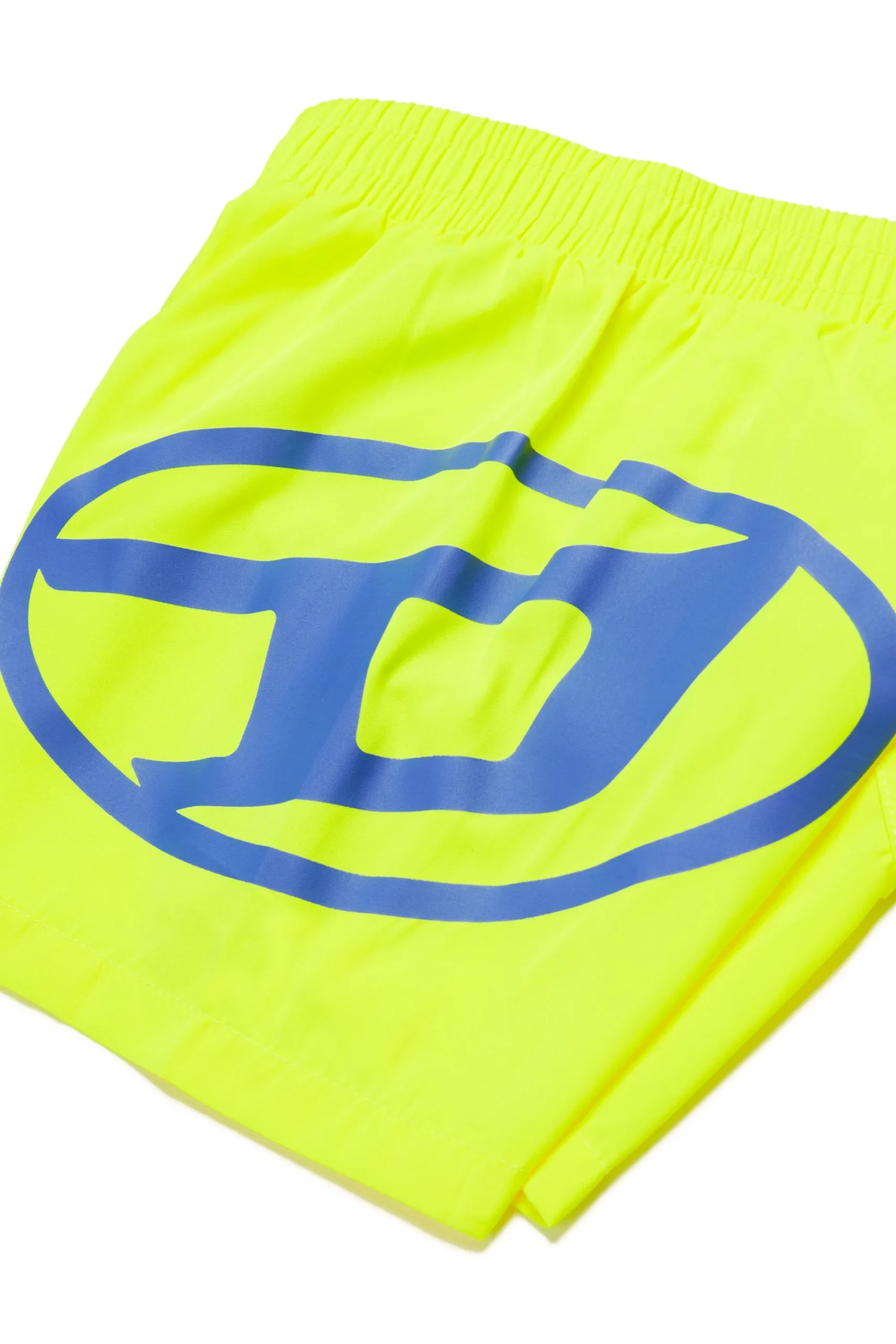 Swimwear | Oval D By Diesel>DIESEL Boxer swimsuit branded with Oval D logo fluo yellow