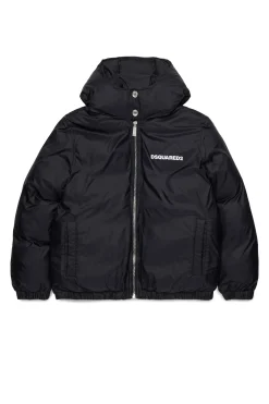 Jackets And Padded Jackets | Jackets And Padded Jackets>DSQUARED2 Branded added jacket black