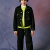 Jackets And Padded Jackets | Logomania>MM6 MAISON MARGIELA Branded denim jacket black