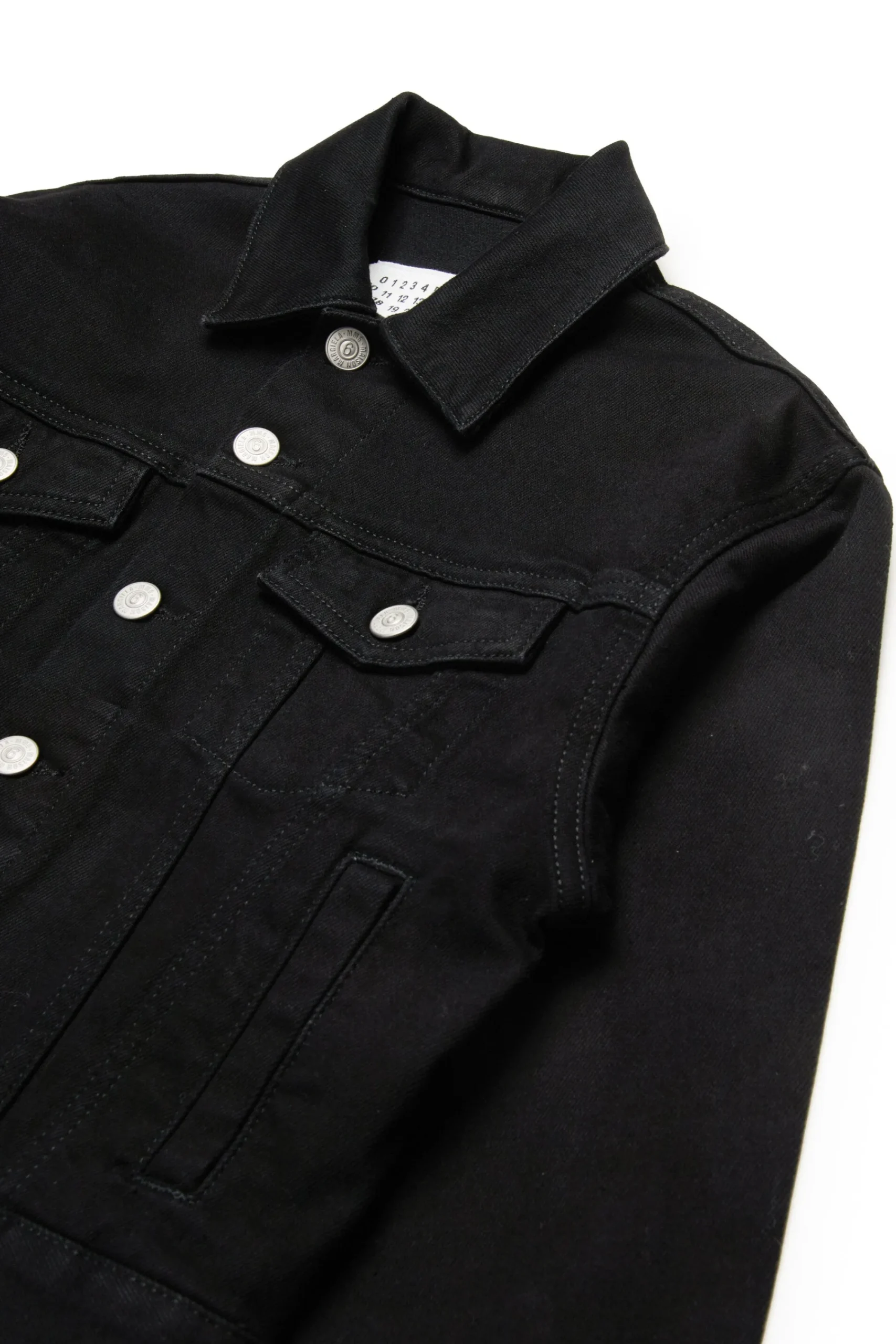 Jackets And Padded Jackets | Logomania>MM6 MAISON MARGIELA Branded denim jacket black