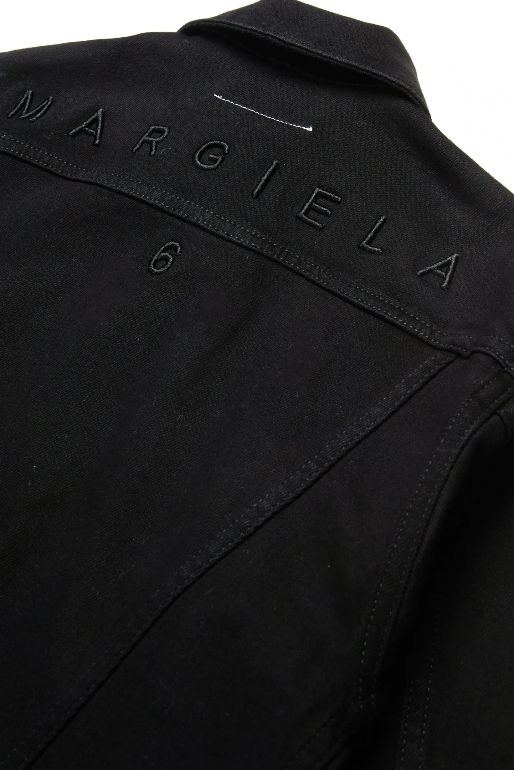 Jackets And Padded Jackets | Logomania>MM6 MAISON MARGIELA Branded denim jacket black
