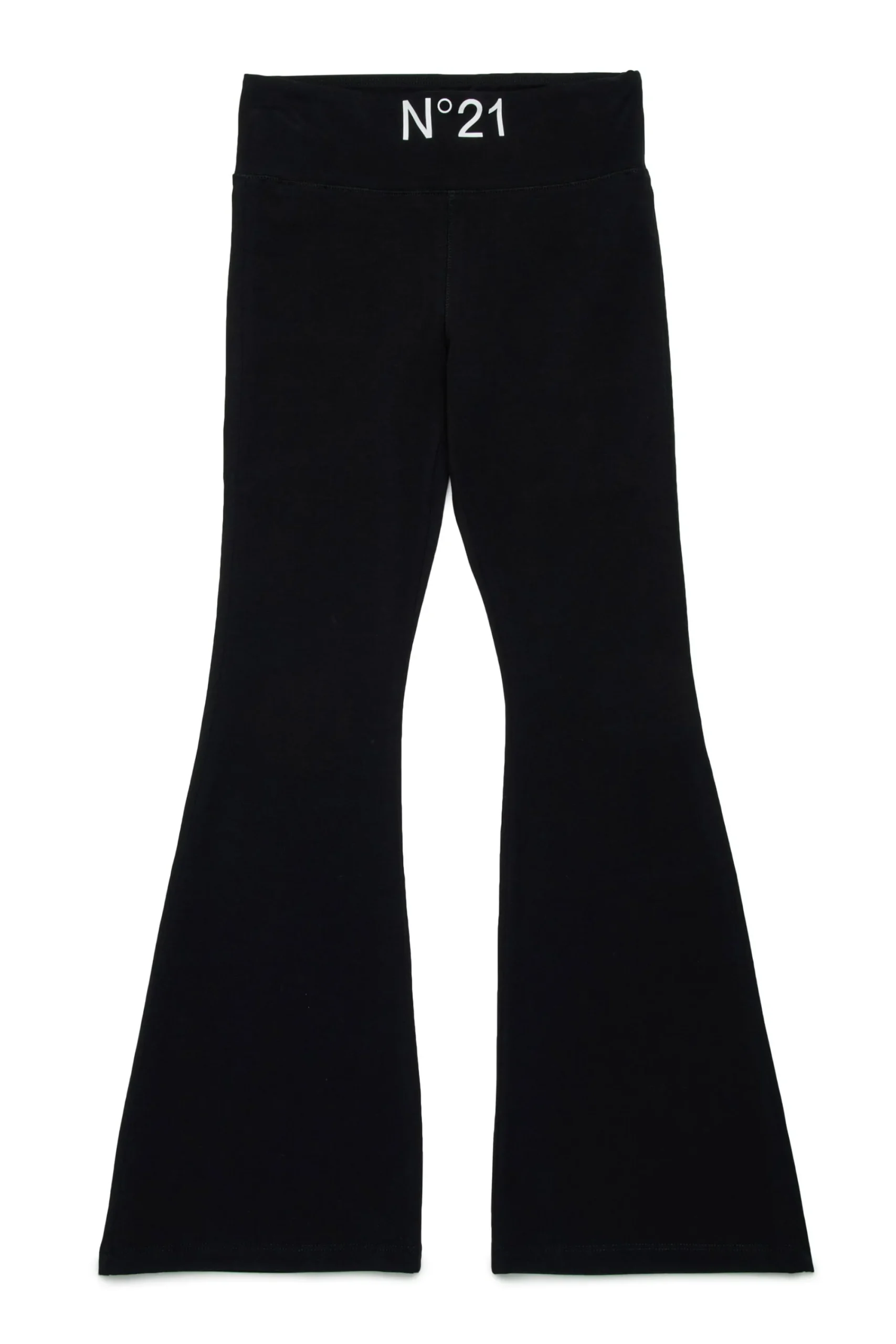 Pants | Activewear>N°21 Branded bootcut leggings pants black