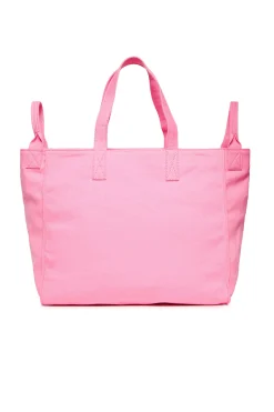 Bags And Backpacks | Logomania>N°21 Branded canvas shopper bag pink