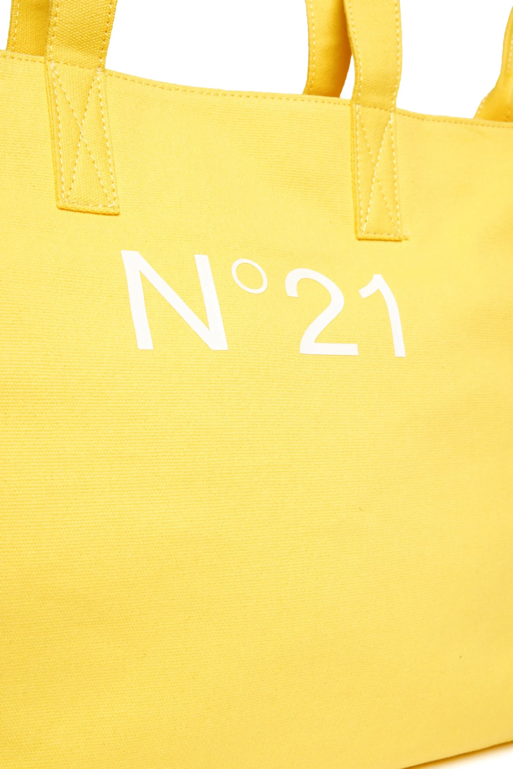 Bags And Backpacks>N°21 Branded canvas shopper bag lemonade