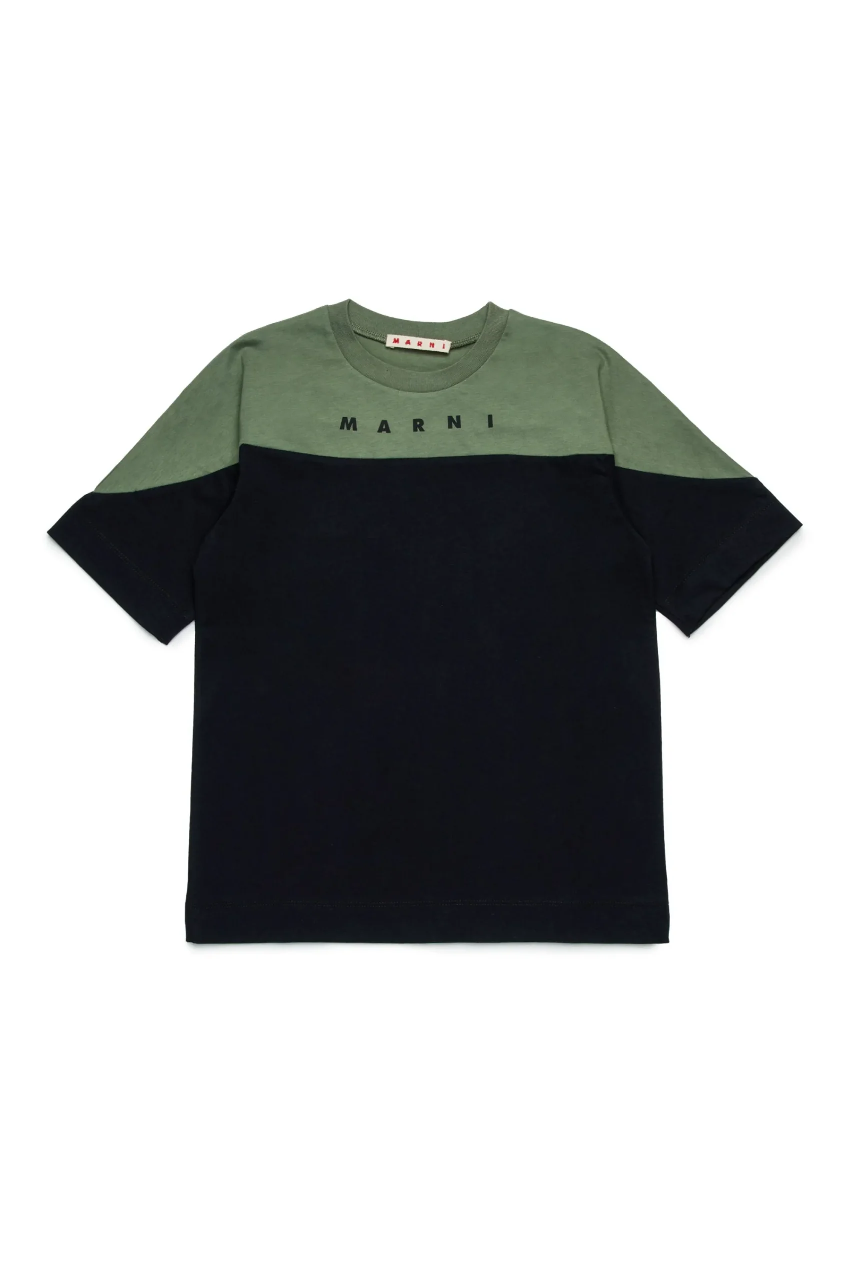 T-Shirts | T-Shirts>MARNI Branded colourblock T-shirt black