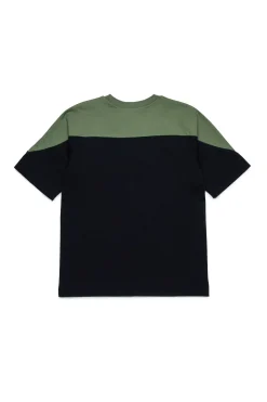 T-Shirts | T-Shirts>MARNI Branded colourblock T-shirt black