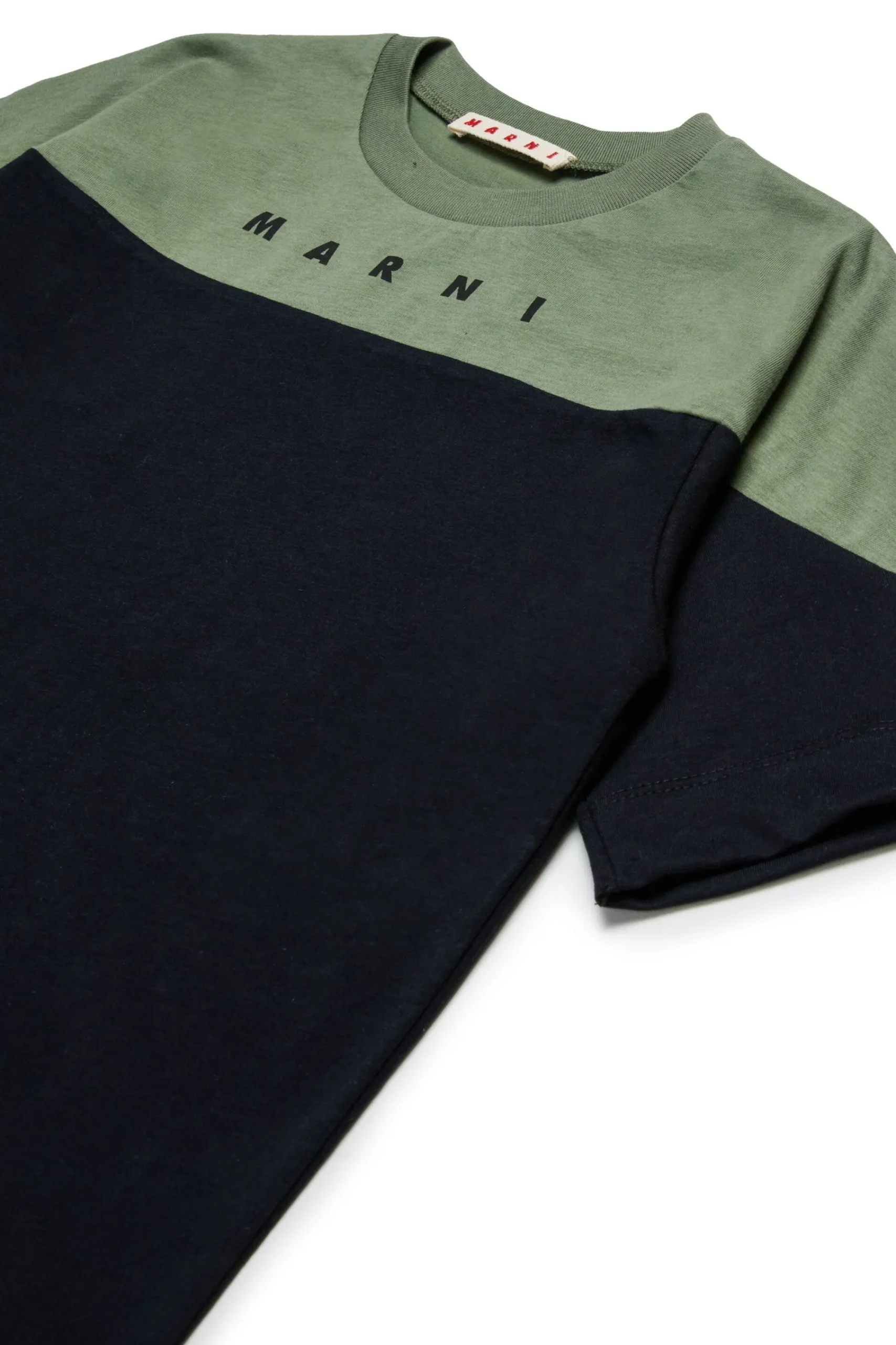 T-Shirts | T-Shirts>MARNI Branded colourblock T-shirt black