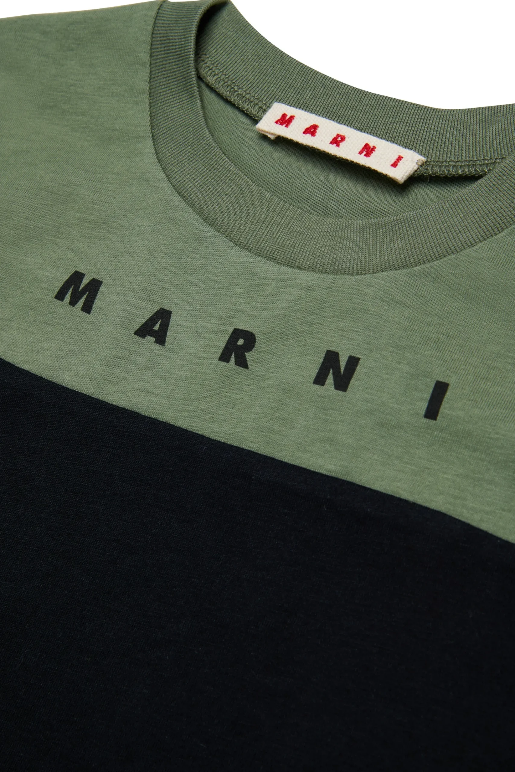 T-Shirts | T-Shirts>MARNI Branded colourblock T-shirt black