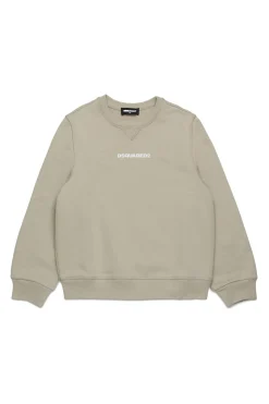 Sweatshirts | Activewear>DSQUARED2 Branded cotton sweatshirt medium gray