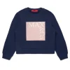 Sweatshirts>MAX&Co. Branded crew-neck sweatshirt night blue