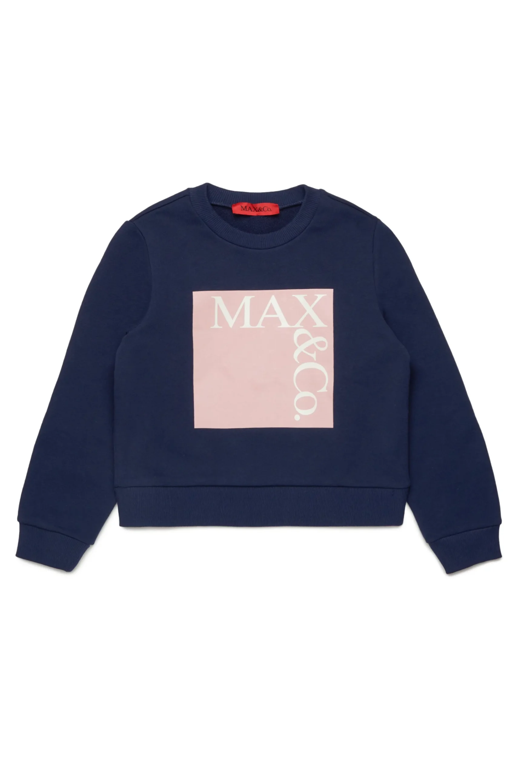 Sweatshirts>MAX&Co. Branded crew-neck sweatshirt night blue