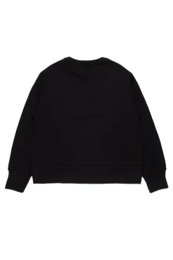 Sweatshirts | Activewear>N°21 Branded crew-neck sweatshirt black