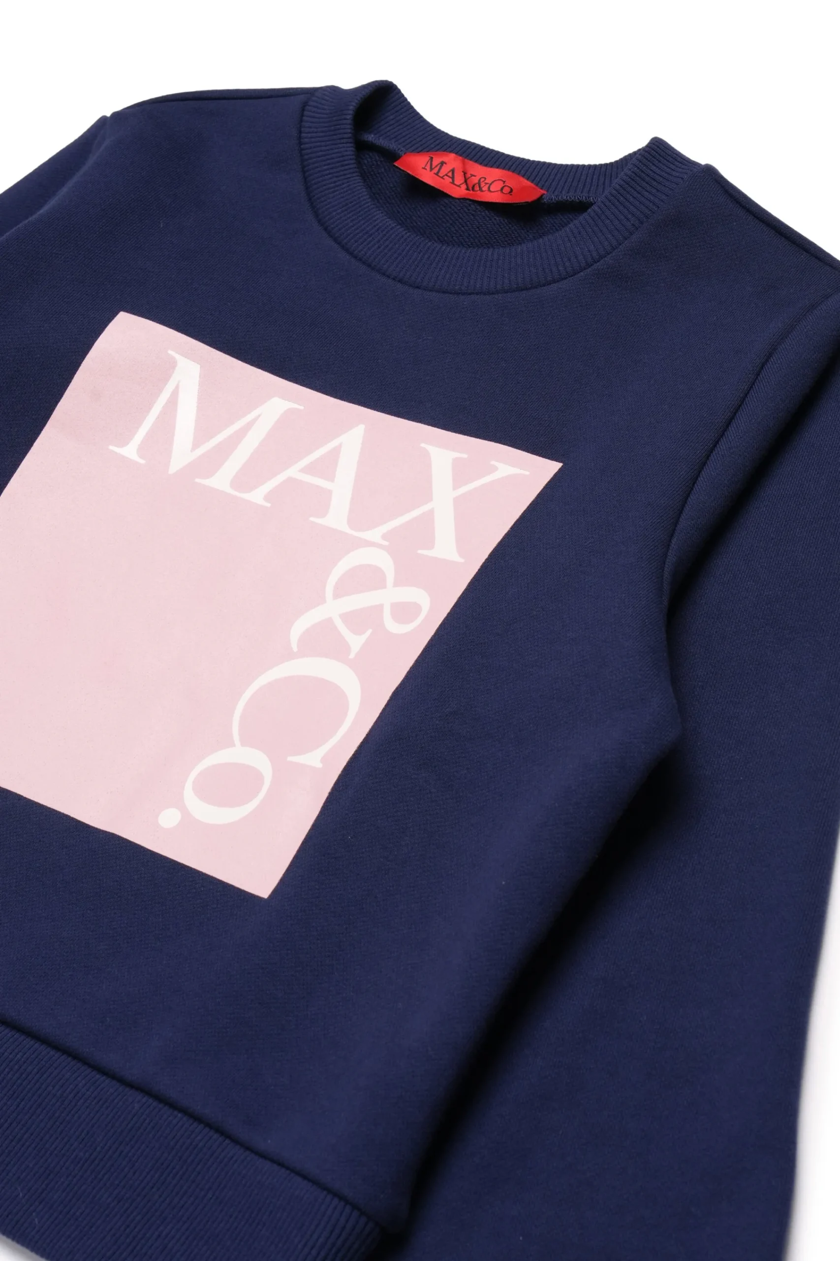Sweatshirts>MAX&Co. Branded crew-neck sweatshirt night blue