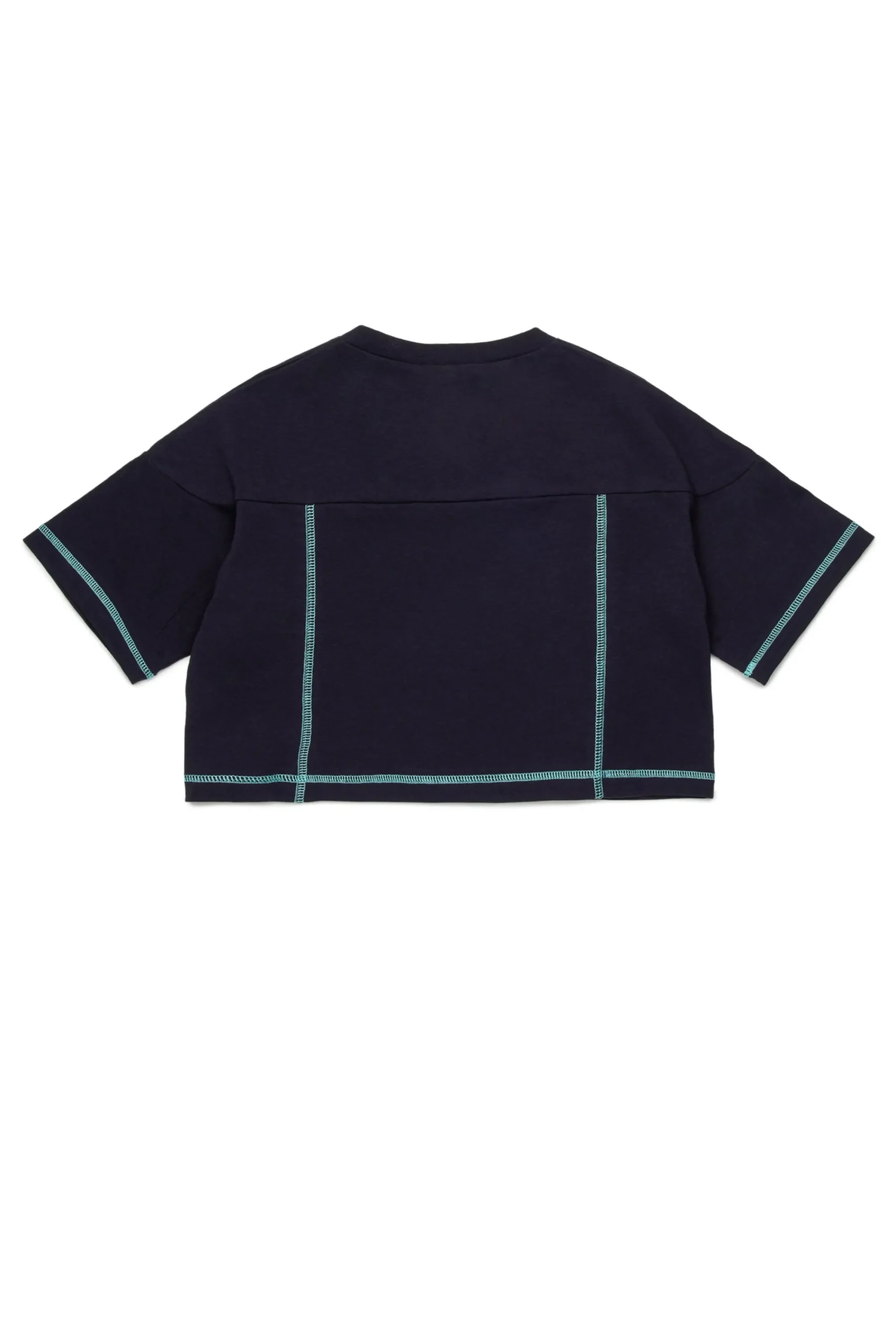 T-Shirts | Activewear>MARNI Branded cropped T-shirt blue navy