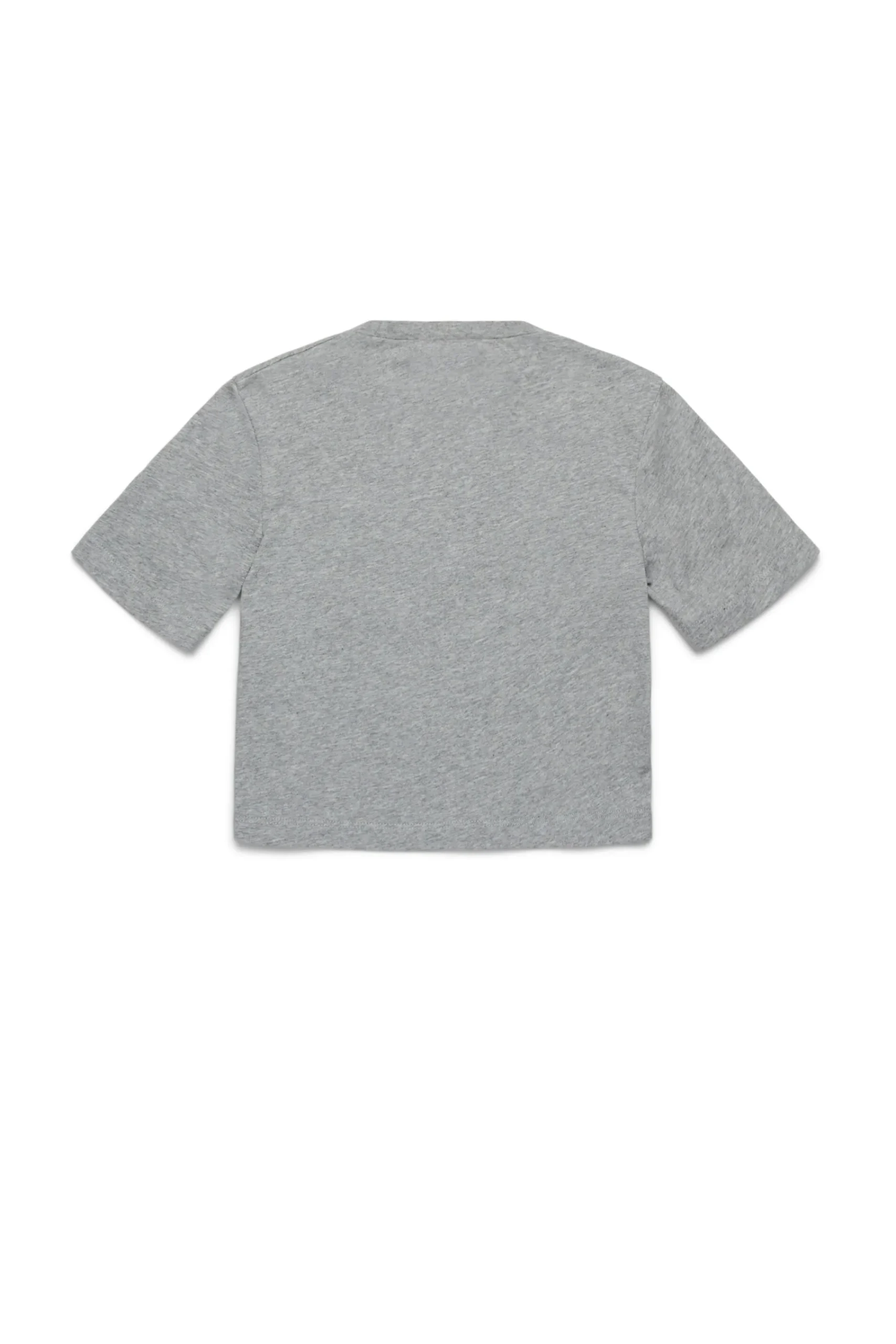 T-Shirts>MARNI Branded cropped T-shirt inox gray melange