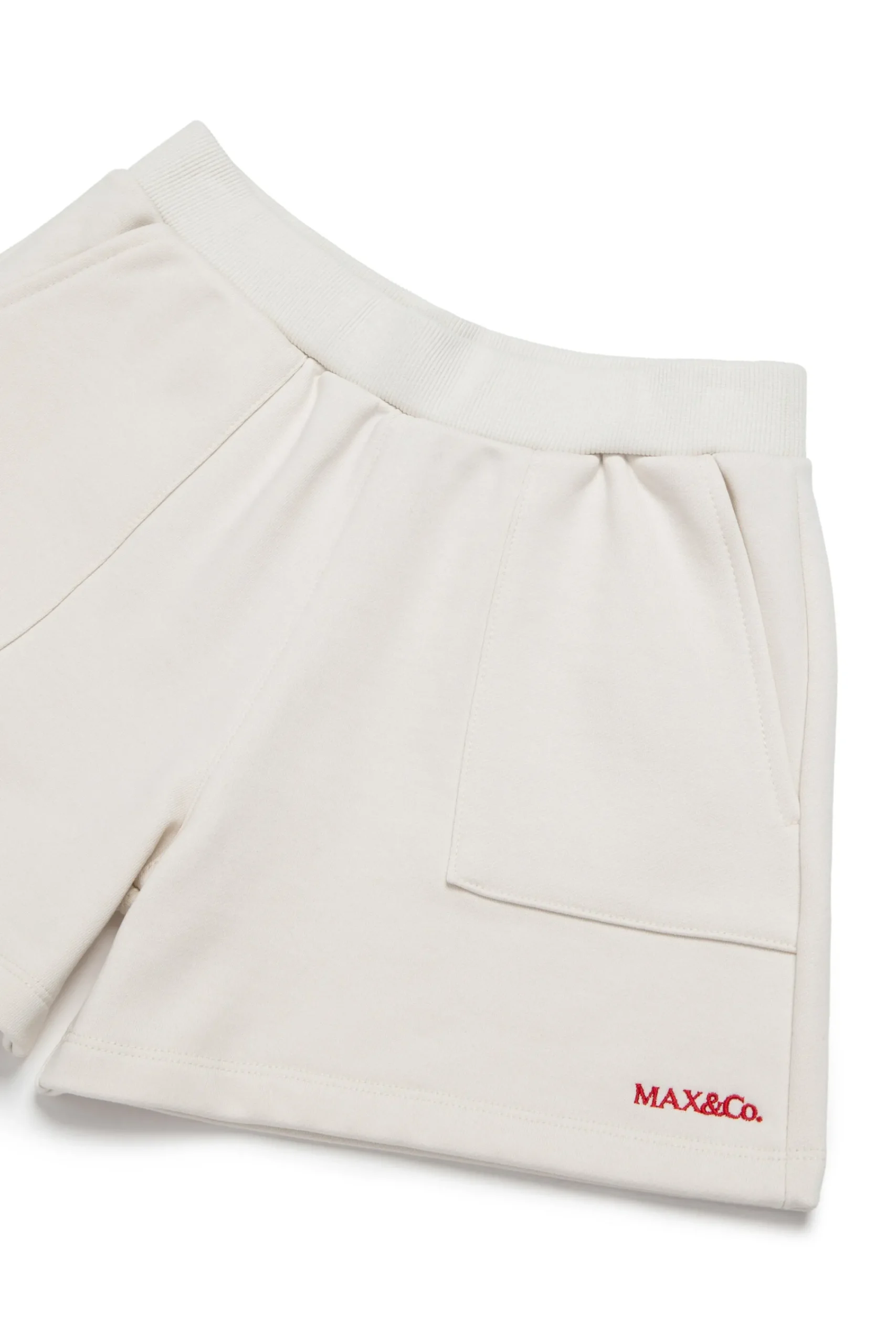 Shorts | Activewear>MAX&Co. Branded fleece shorts antique white