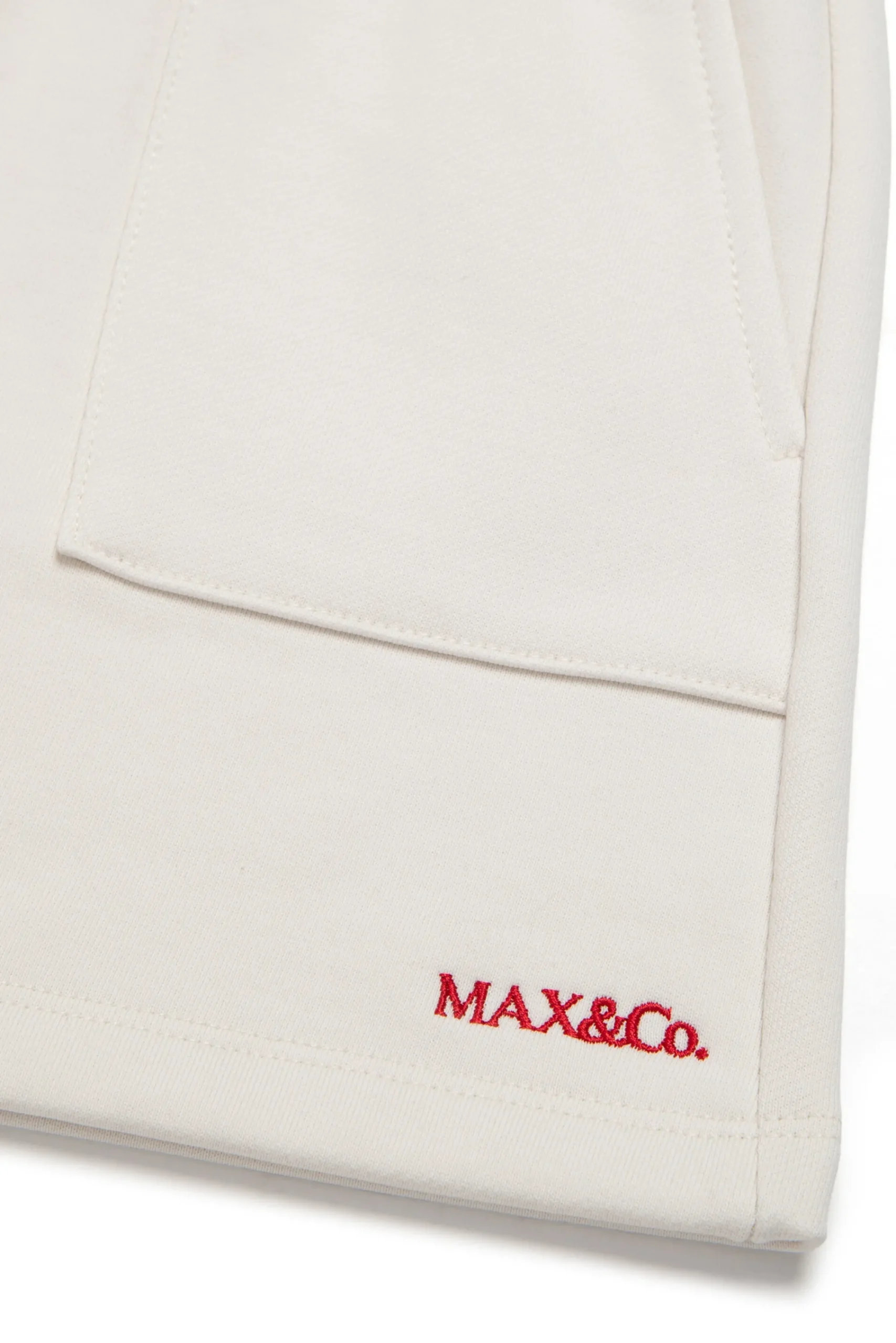 Shorts | Activewear>MAX&Co. Branded fleece shorts antique white