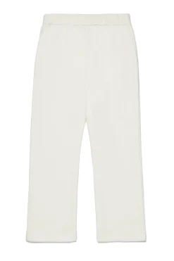 Pants>MAX&Co. Branded fleece trousers white